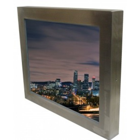 15" Full IP66 panel mount monitor - dust and water proof
