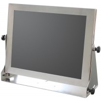 Moniteur 19" IP66 en acier inoxydable résistif - protégé contre l'eau et la poussière.